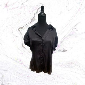 White House Black Market Silk Button Up Blouse